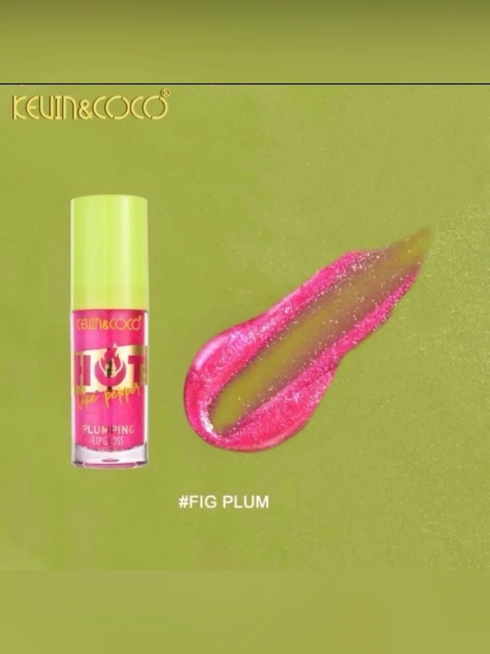 Kevin & Coco Hot Plumping Lip Gloss - Fig Plum (Pink)